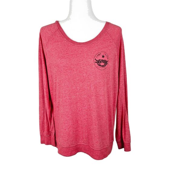 Sitka Shirt Women Large Red Long Sleeve Camp Sitka Pullover Performance Tee - Picture 1 of 12